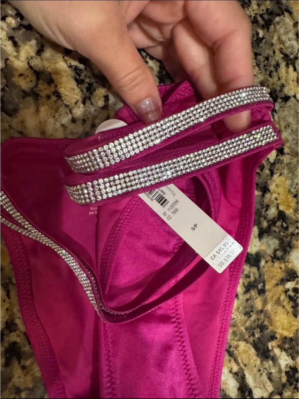 Victoria’s Secret Rhinestone Strap Bikini Bottom - Picture 3 of 4